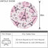 AOYEGO 60 Inch Eiffel Tower Pink Table Cloth Romantic Paris Ice Cream Coffee Star Shaped Leaves Round Tablecloth