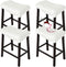 Bar Stool Cover Rectangle Set of 4 Waterproof PU Counter Height Bar