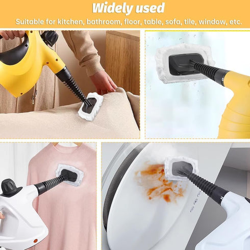 RODISHOMM (4 Steam Cleaner Accessories, Universal Reusable Steam Mop Pads, Steam Shot Attachments, Handheld Steam