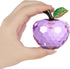 Crystal Apple Figurine Paperweight, Handmade Purple Statue Ornament, Collectible Home Decoration, Gift Box Included