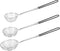 3pcs Small Round Hot Pot Strainer, Stainless Steel Asian Shabu Shabu Spider Skimmer Spoon Set