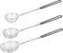 3pcs Small Round Hot Pot Strainer, Stainless Steel Asian Shabu Shabu Spider Skimmer Spoon Set