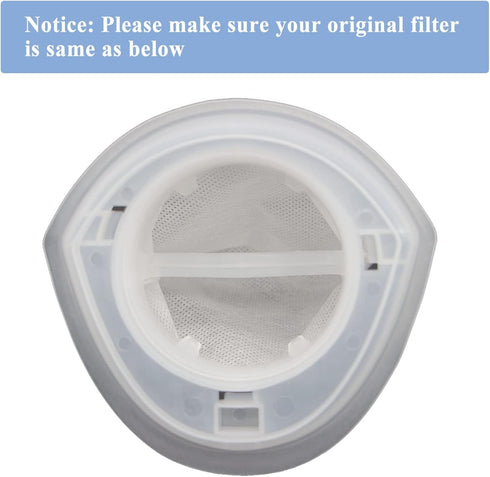 6-Pack EVF100 Filters for Black+Decker HNV220B, HNV215B, HNV115B Series Hand Vacuum Cleaners, Note: Not HNVCF10 Filter