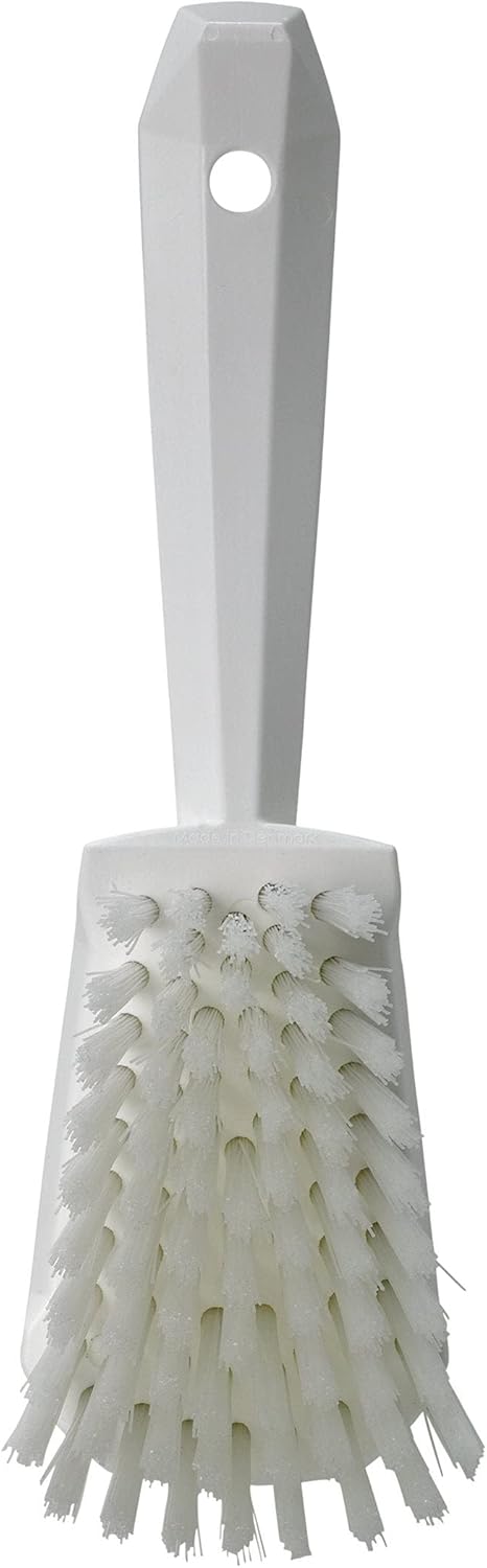 41925 Brush,Washing,Stiff,10",PP/PBT,White Vikan