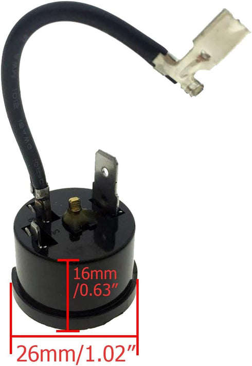 6pcs 1/4HP Refrigerator Overload Protector, 220V Thermal Compressor Replacement Part