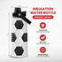 SANDJEST 32oz Insulated Stainless Steel Soccer Water Bottle with Lid - Perfect Gift for Men, Soccer Players, Coaches