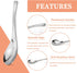8Pcs Thickened Heavy-Weight Soup Spoons, 18/8 Stainless Steel Silverware for Soup, Ramen, Pho