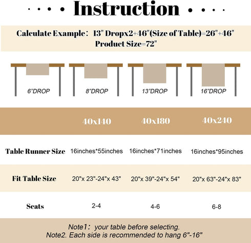 95 Inches 16x95Inch YATOJUZI Red Table Runner Seasonal Kitchen Dining Coffee Table Decoration Long Waterproof Farmhouse