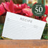 Jot & Mark 50 Count Recipe Cards 4x6 Inches Blank Double Sided, Modern Minimal Design