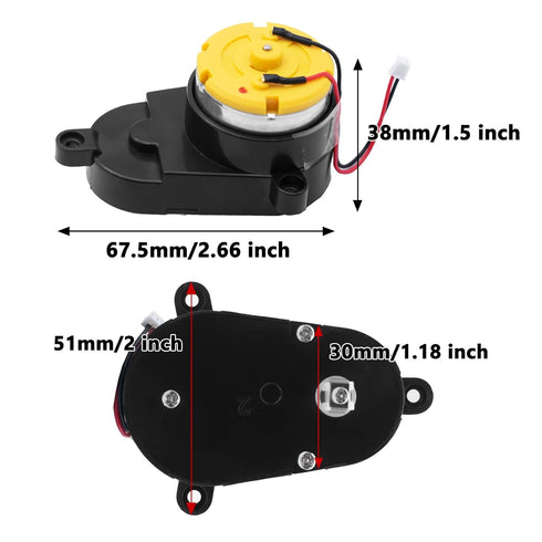 Side Brush Motor for Eufy RoboVac 11S, 11S Plus, 11S MAX, 12, 15C, 15C MAX, 15T, 25C, 30, 30C MAX