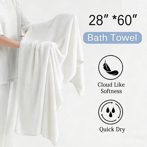 Set 12 (4 Towels,4 Towels,4 100% Pack Hailea Luxury Bath Towels - Piece Large Bath Hand Washcloths), Microfiber,Extra