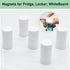 Fridge Magnets Refrigerator Magnets, 80Pcs White Magnets Strong Magnets Small Magnets, Round Cute Decorative Magnets Heavy Duty Magnets Whiteboard Magnets Fridge Office Kitchen Locker Magnets
