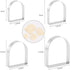 Set 4 2 5 inches, Arched Cookie Cutter ANCKNE piece geometric cookie cutter molds - Stainless steel from to Cake
