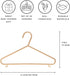 3 30-Pack Closet Sprouts Wheat Straw Plastic Hangers - Eco-Conscious Toddler Hangers for Child & Baby Clothes, Coats