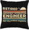 Retired Industrial Automation Engineer Throw Pillow, Multicolor, 16x16