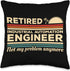 Retired Industrial Automation Engineer Throw Pillow, Multicolor, 16x16