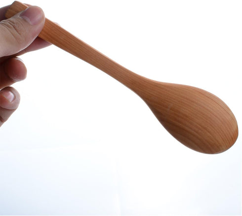 10 Pcs 7 inch Ecofriendly Handle Long Wooden Spoons, Coffee Honey Tea Stirrer Tableware