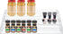 PMMASTO Countertop, 3 Widen Tiered Spice Rack, Seasoning Organizer, Clear Acrylic Vertical Shelves Can Organizer