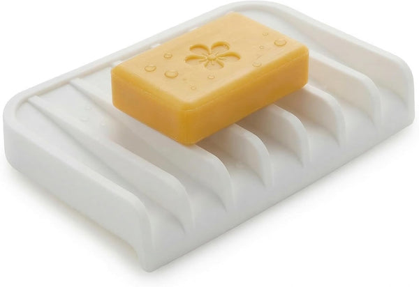 Effilogic Silicone Sponge Holder Self-Draining Kitchen Sink Organizer, Quick Dry Mat and