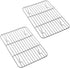 P&P CHEF Baking Rack Pack of 2, Stainless Steel Cooling Rack for Cooking, Baking, Roasting, and Grilling