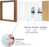 8x8 4x4/6x6 8x8 Set 4 Egofine Picture Frame Made of Solid Wood with Plexiglass, Display Pictures with Mat or Without