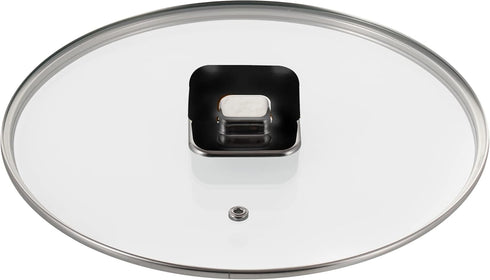 NutriChef 3.7 Quart Sautepan Pot-See-Through Tempered Glass Lids, Works with Model: NCCWSTKBLK (Black), One Size by NutriChef