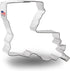 Foose Store Louisiana Cookie Cutter 3.5 Inch, Tin Plated Steel Made in the USA