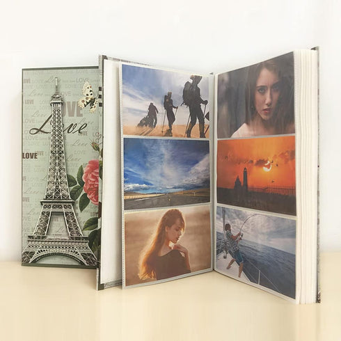 Photo Album 4"x6" 300 Pockets, Boxed Wedding Family Baby Anniversary Vacation Birthday Christmas Photo Albums