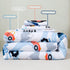 4 Sets PERFEMET Car Toddler Bedding Kids Pieces Bed in A Bag for Boys Vehicles Truck Toddler Girl Comforter with Bed