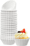 LotFancy 500pcs Mini Cupcake Liners, White Muffin Liners, No Smell, Greaseproof Paper Baking Cups