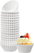 LotFancy 500pcs Mini Cupcake Liners, White Muffin Liners, No Smell, Greaseproof Paper Baking Cups