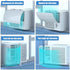 Air Conditioner Deflector for Window Units - Universal Adjustable Anti-Wind Baffles, 20.83"x10.61" Freely Cut, White