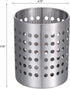 KSENDALO 304 Stainless Steel Utensil Holder, Sturdy Silverware Drainer Basket, Utility Drying Rack for Countertop,