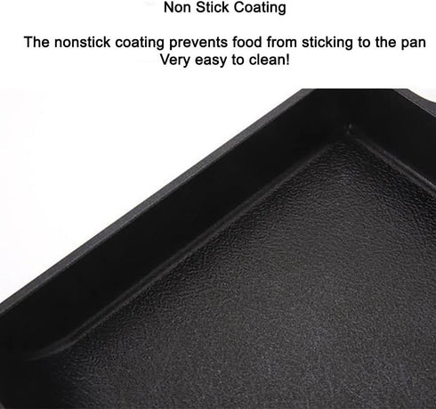 Tamagoyaki Japanese Omelette Egg Pan, Non Stick Coating, Square Frying Pan (14x20cm)