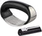 Garlic Press Rocker Stainless Steel - 3-in-1 Garlic Mincer, Peeler Silicone, Brush, Pounding Tool Mincer Masher