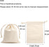 Tendwarm 20 Pack Mini Size Cotton Drawstring Bags, 3x3.9 Inch Reusable Muslin Sachet Bags for Party Wedding