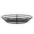 G.E.T. Enterprises 4-38804 Oval Basket, 11" x 8", 2.25" Clipper Mill, Iron Polyethylene Coated, Black