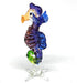 ZOOCRAFT Blown Glass Seahorse Figurine, Purple Collectible Miniature Aquarium Home Decor