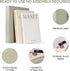 HeidMiduo Set 3 Decorative Faux Books for Home Decor - of Aesthetic Linen hollow Fake Faux Decor Books for Decoration