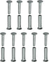 9 Sets Kitchen Knife Handle Screw Fixing Rivet Nuts, Chef Knives Cutter Wooden Grip Screws