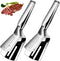 12 Inch Long Kitchen Spatula - 304 Stainless Steel Slotted Spatula, Double Blade Cooking Utensil, 2 Pcs Anti Rust