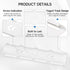 4 3.75 Inch (White,1 Pack) SOPHICO Yogurt Organizer for Fridge, Capacity Sliders for Refrigerator, Holder with Adhesive