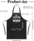 This Legend Has Retired Apron Funny BBQ Apron with 2 Pockets Waterproof Dad Cooking Apron for Cooking Grilling Kitchen, Retirement Gifts for Men Women