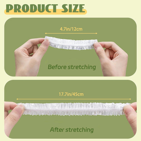 400 Pcs Fresh Keeping Bags,Plastic Food Storage Covers,Elastic Sealing Bowl Lids,Adjustable Wrap Bowl Covers for Family Kitchen Outdoor Picnic by OJYUDD