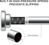 Ausemku Shower Curtain Rod Tension - 26-76 Inch Non-Slip Spring Tension Curtain Rod for Bathroom Kitchen (Silver)