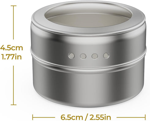 Set 16 4 Wall-Plates,100 Stickers,2 3 oz Vetacsion of Magnetic Spice Tins with Metal Preprinted Seasoning Label Styles
