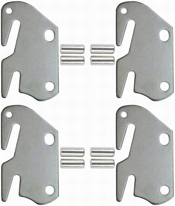 CAFORO #10 Hook Plates for Wooden Beds Frame Bracket Headboard Footboard with Pin