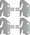 CAFORO #10 Hook Plates for Wooden Beds Frame Bracket Headboard Footboard with Pin