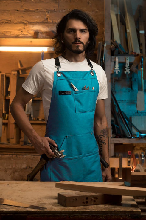 Asaya Chef Apron for Men and Women with Hand Towel and Bottle Opener, 10oz Canvas