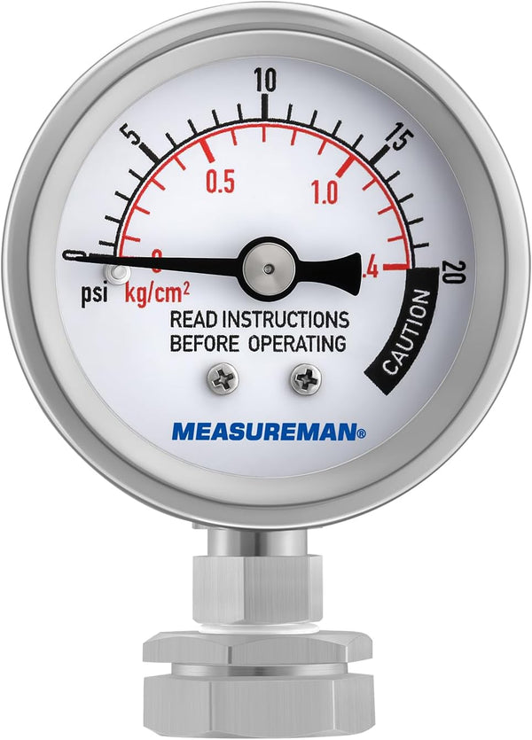 MEASUREMAN Stainless Steel Pressure Gauge for All Series Pressure Cooker, Fits 37 Quart